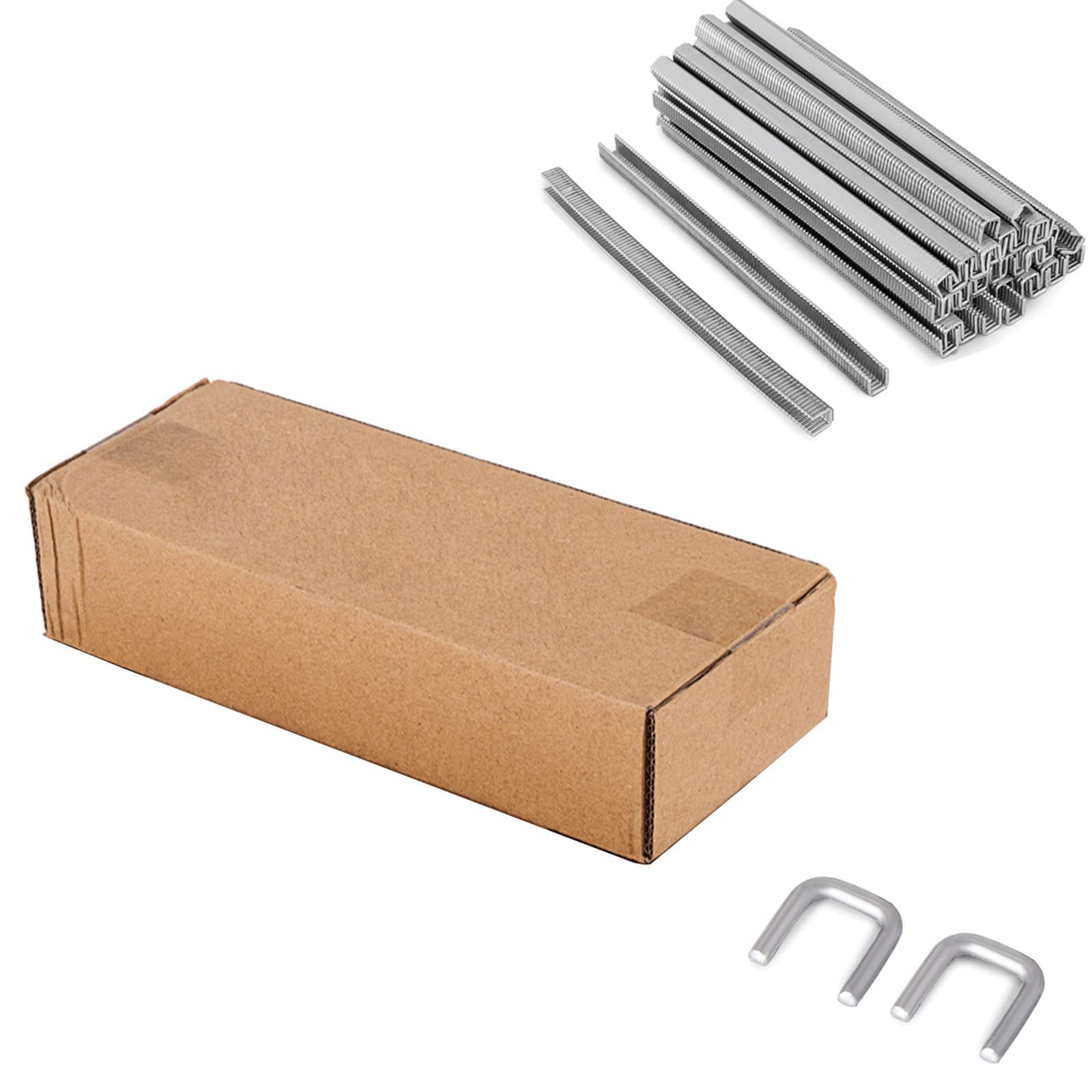 INTSUPERMAI 1 Box Sausage Clipper Clips U-Shape Sausage Clippers for Manual U-Shape Sausage Clipper Clipping Machine for Supermarkets Bakeries Cafes 4000 PCS/Box