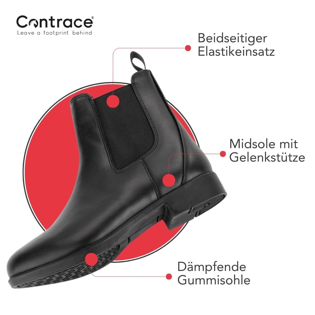 Vegane Reitstiefeletten Jodhpur Winter – Schwarz – Gr. 29-46
