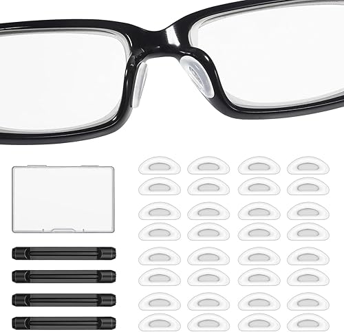 Vastar Kit de almohadillas para la nariz y almohadillas para los oídos, almohadillas de silicona autoadhesivas para la nariz, 13 pares de