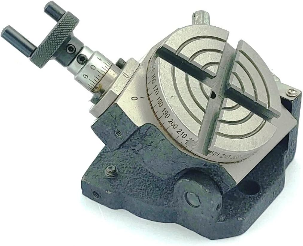 Rotary Table (3"/80 mm Tilting, ER 20 Collet Adaptor with M6 Clamp Kit)