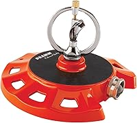 Dramm ColorStorm Spinning Sprinkler Red - 38ft Coverage, Low 20 PSI, Heavy Duty for Lawns & Gardens