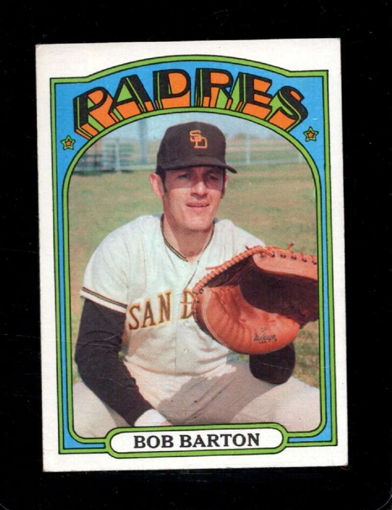 Topps1972 TOPPS #39 BOB BARTON VG+ PADRES