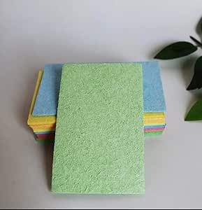 Amazon.com: Cellulose Compressed Dishwashing Kitchen Sponges ...