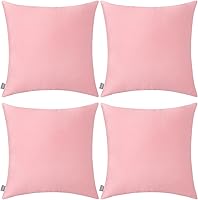 Vista 16 de Thmyo - Paquete de 4 fundas de almohada decorativas de 100 % algodón para lumbar, cómodas, sólidas, para Navidad/Halloween, fundas de cojín Blanco