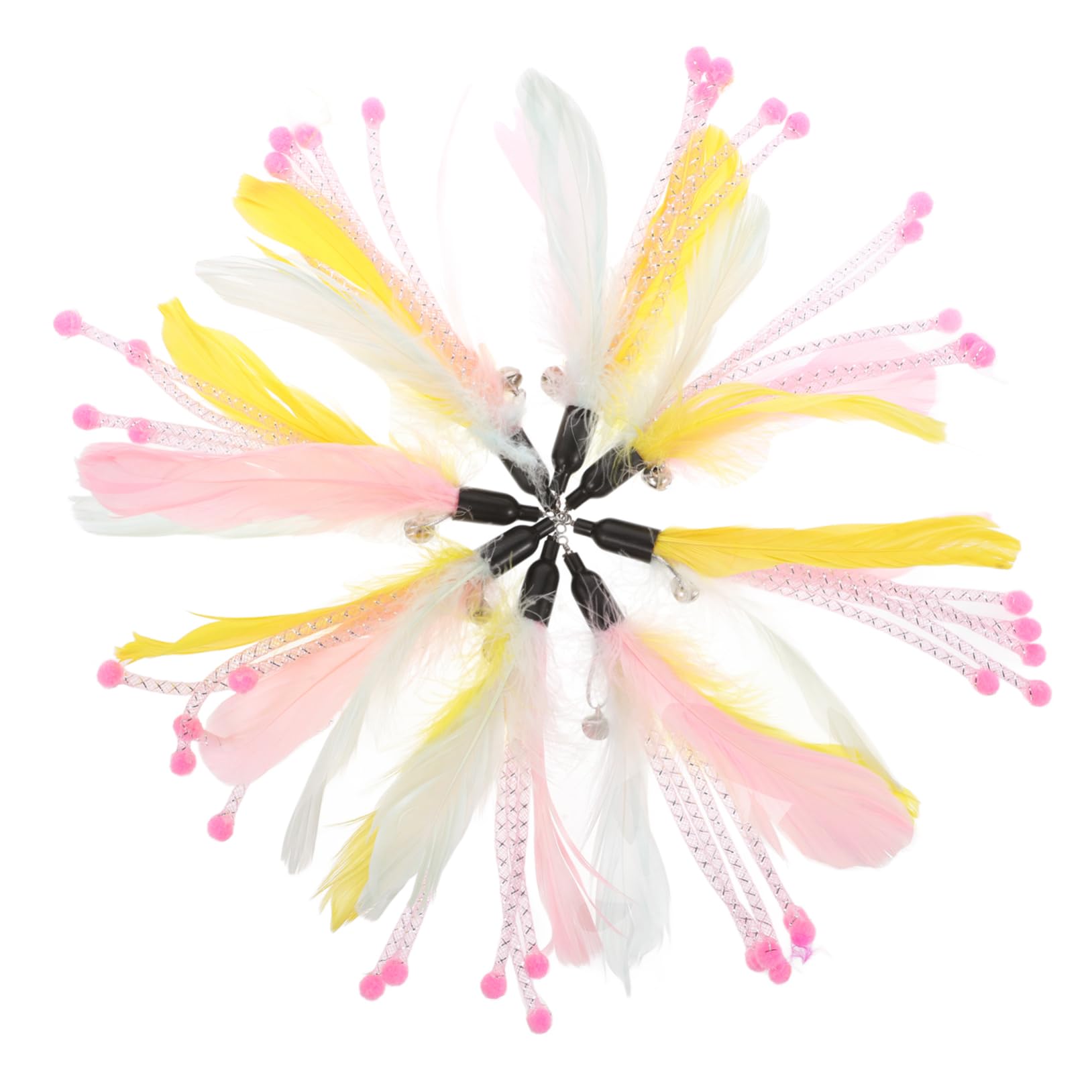 SUPVOX Lot De 5 Jouets pour Chat À Souples Jouets Adaptés À L'âge des Chatons Et des Seniors 8 Pièces X 5