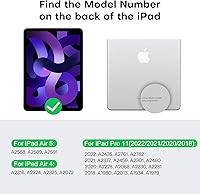 Vista 3 de OMOTON Protector de pantalla para iPad Air de 5ª generación (Air 5/4, 10.9 pulgadas, 2022/2020) iPad Pro de 11 pulgadas (2022/2021/2020/2019)