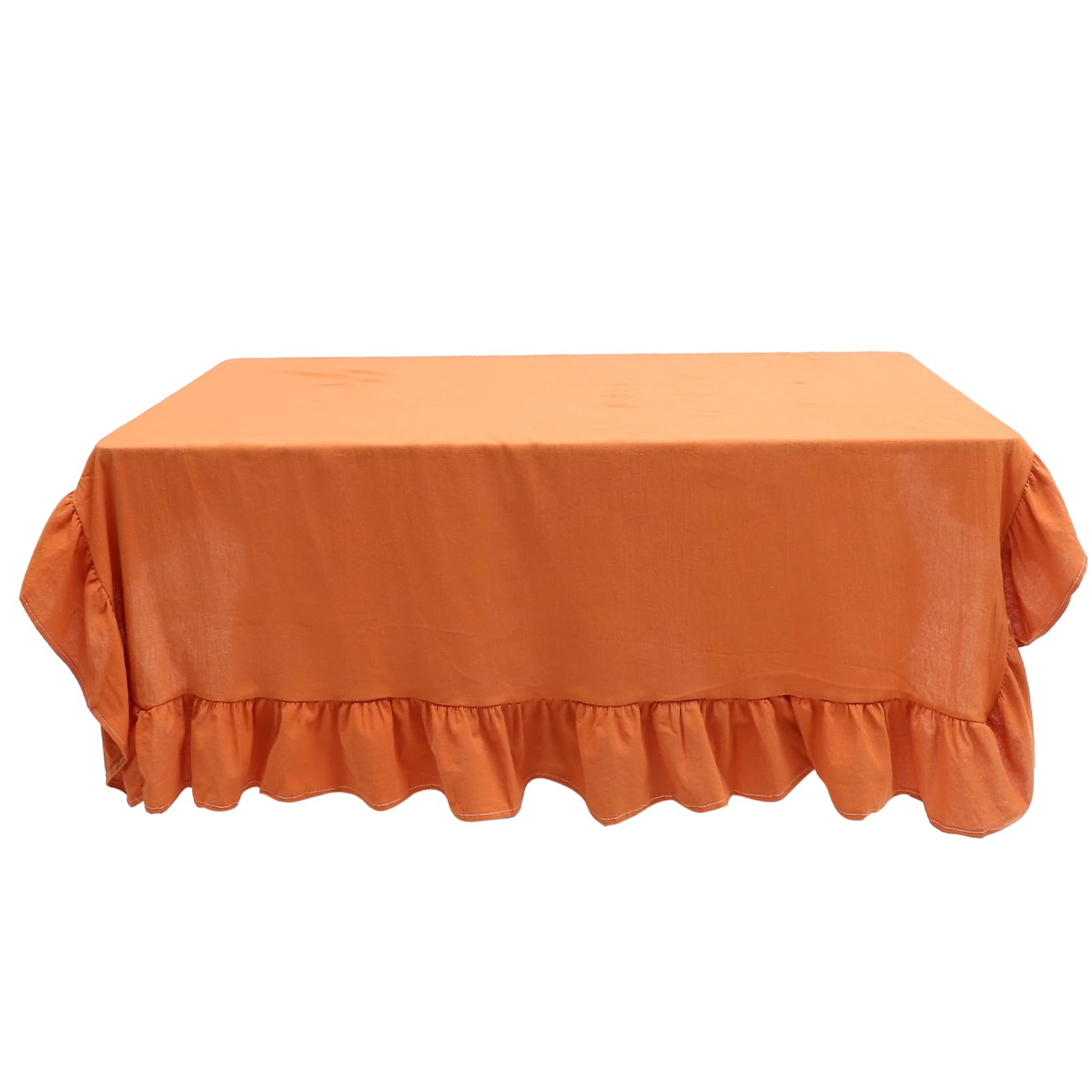 Nappe en coton citrouille jaune Amosfun 140x140 cm pour Thanksgiving