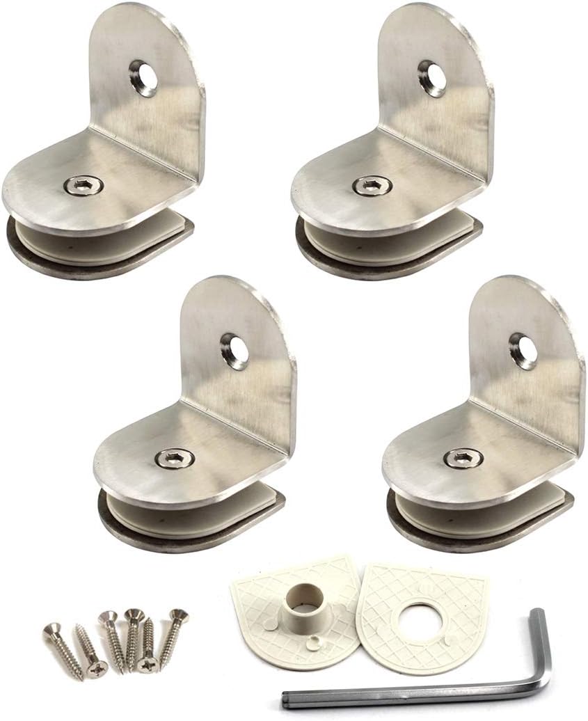 Buy 90 Degree Glass Clamp Bracket 812mm Single Side Stainless Steel