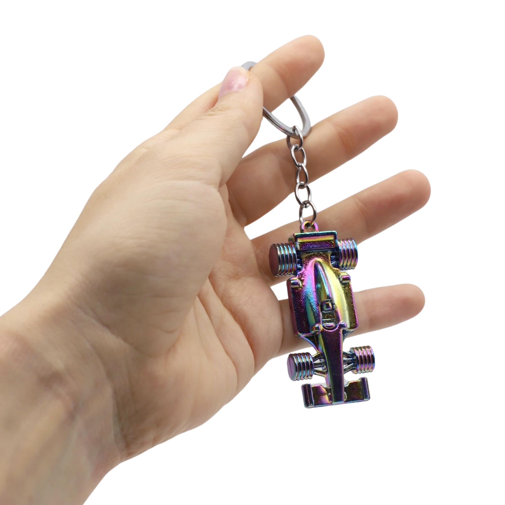 AUTOZOCO Llavero coche Formula 1 metálico, Llavero F1, Llavero automovilismo, Llavero coche de metal, Llavero coche de carreras, Llavero metálico de Fórmula 1 - 4