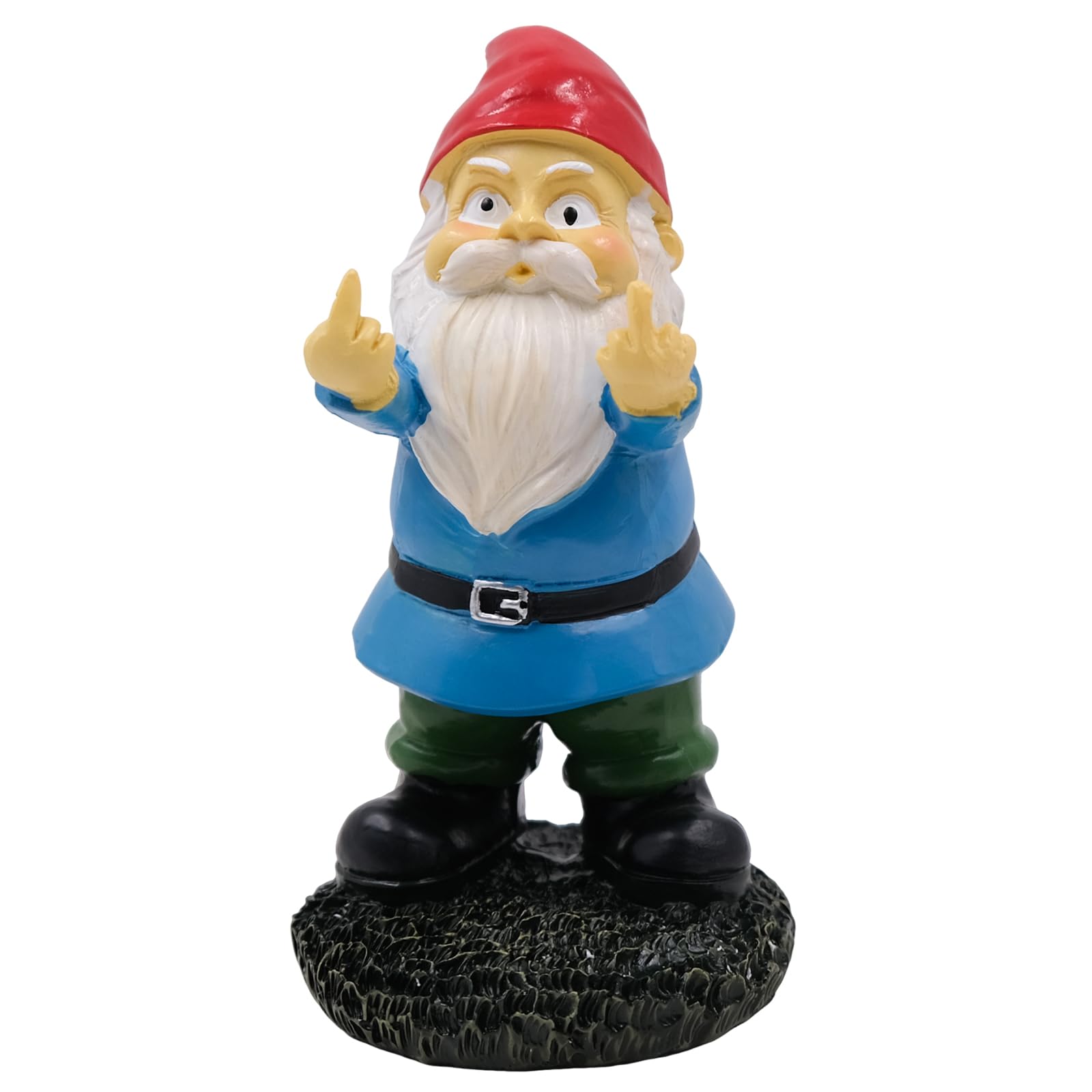 Funny Garden Gnome, Garden Ornaments Outdoor, Middle Finger Rude Resin Ornament For Patio Balcony Flower Bed, Garden Gift