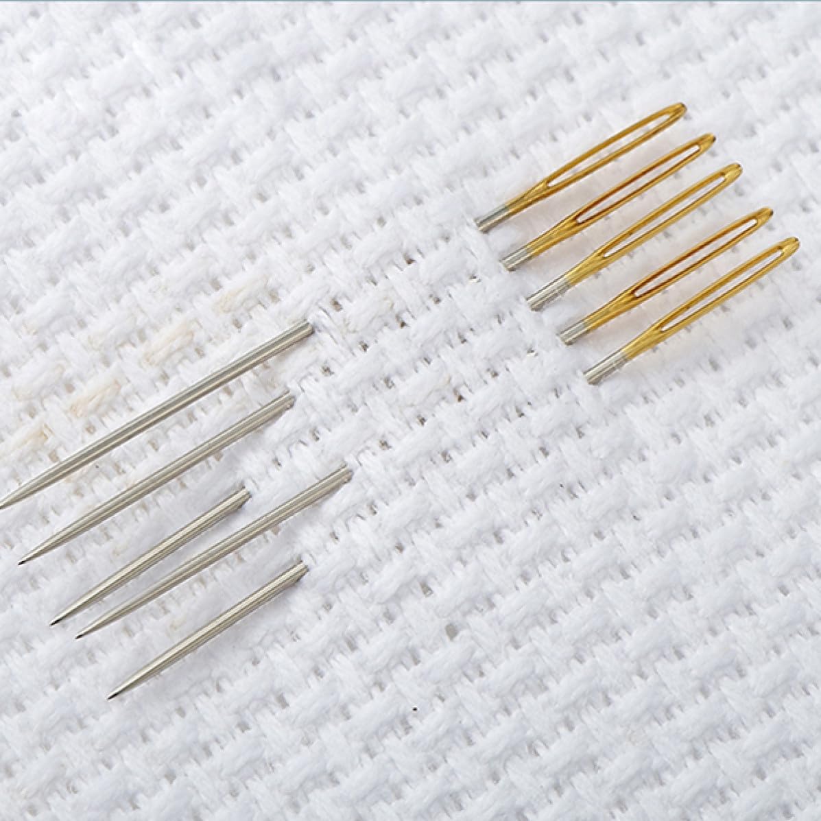 10pcs Large Eye Blunt Metal Yarn Needle for Cross Stitch Decorative