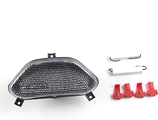 Arashi Lanterna traseira para SUZUKI GSF BANDIT 600 1996-1999 / BANDIT 1200 1997-2000 Luz traseira de freio de seta de seta de seta de seta de seta integrados acessórios para motocicleta GSF600 GSF1200 Lentes transparentes 1997 1998