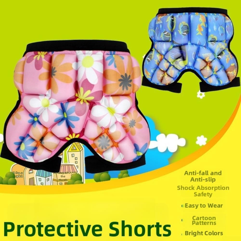 Almohadillas de protección de cadera para patinaje sobre hielo con EVA que absorbe los golpes, pantalones cortos flexibles para principiantes, 20-30 kg