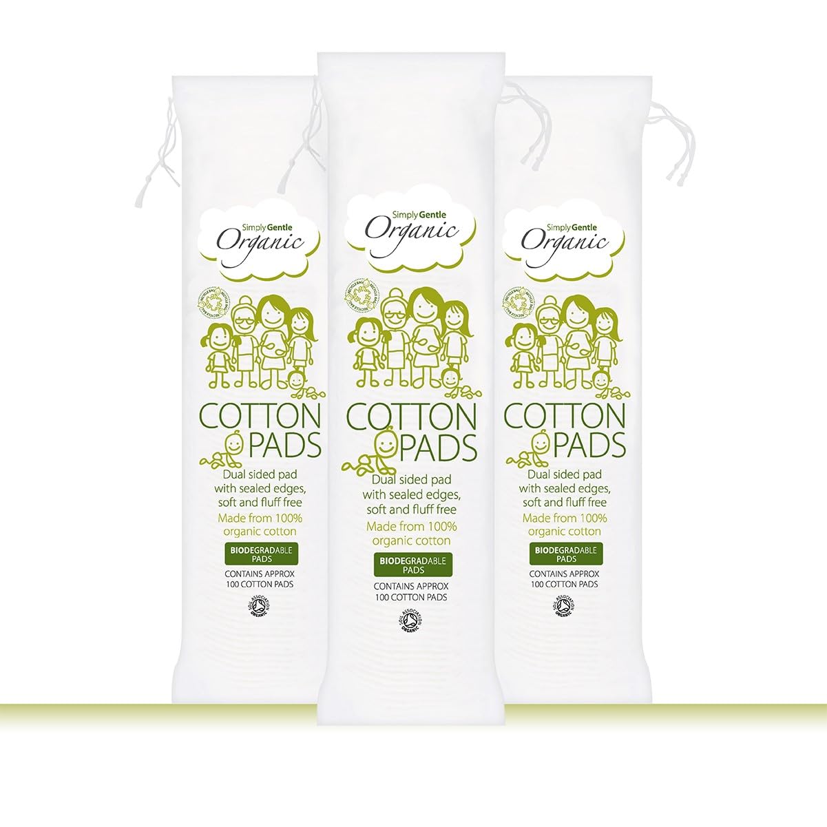 Cotton - Pack of 100 Pads (Pack of 3)