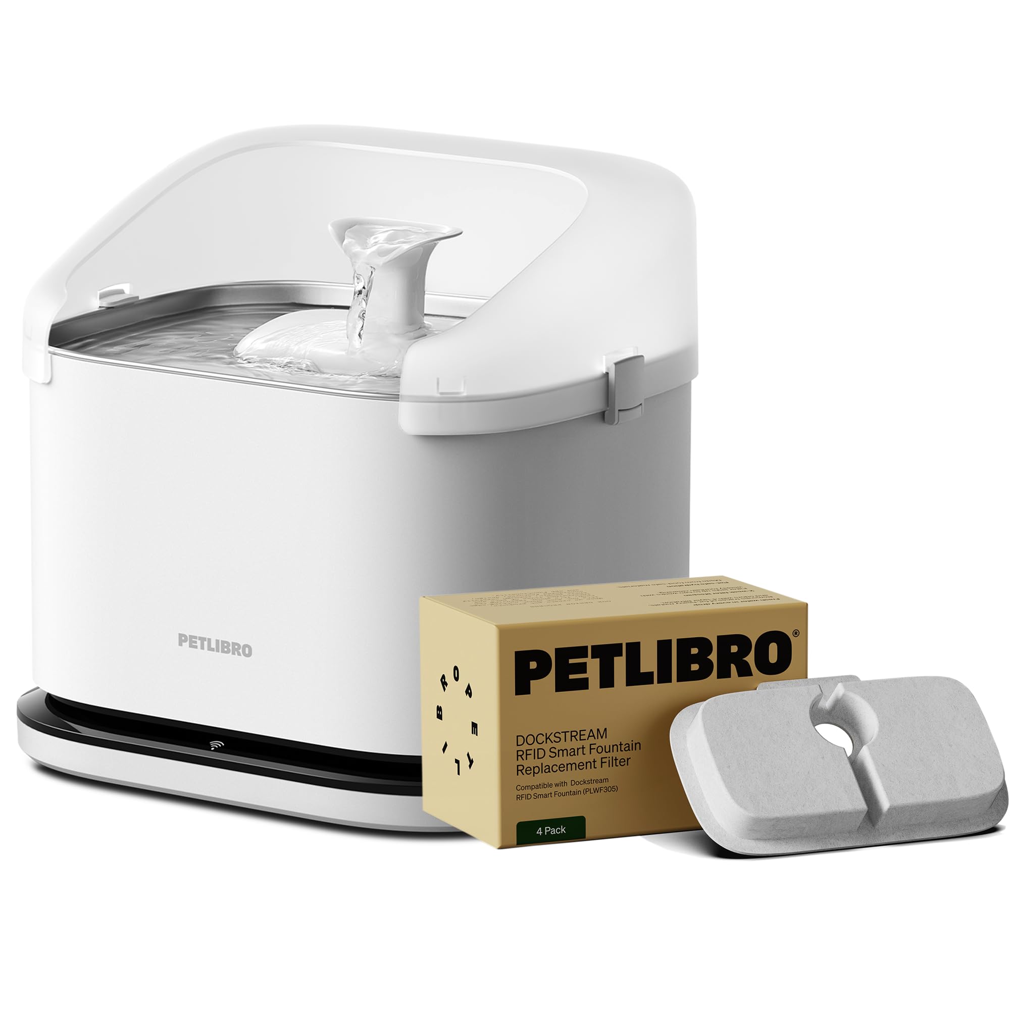 PETLIBRO 給水器 3L RFID スマートアプリモニタリング 自動 Amazon | PETLIBRO RFID スマートキャット給水器 & フィーダーバンドル