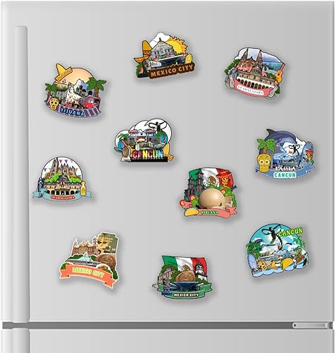 Miniatura 5 de Imán de nevera Cancun México, colección de madera 3D, hecho a mano, viajes, ciudad, recuerdos, nevera, decoración del hogar, regalo -3