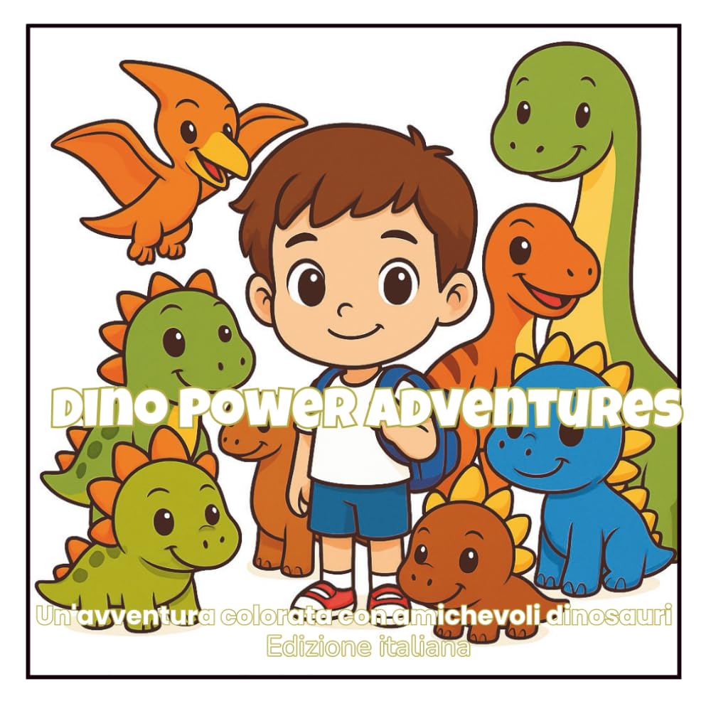 Dino Power Adventures (Edizione italiana): Libro da Colorare per Bambini — Dinosauri Carini, Pagine Facili da Colorare, Attività Educative e Avventure ... Adventure & Learning Coloring Books Series)