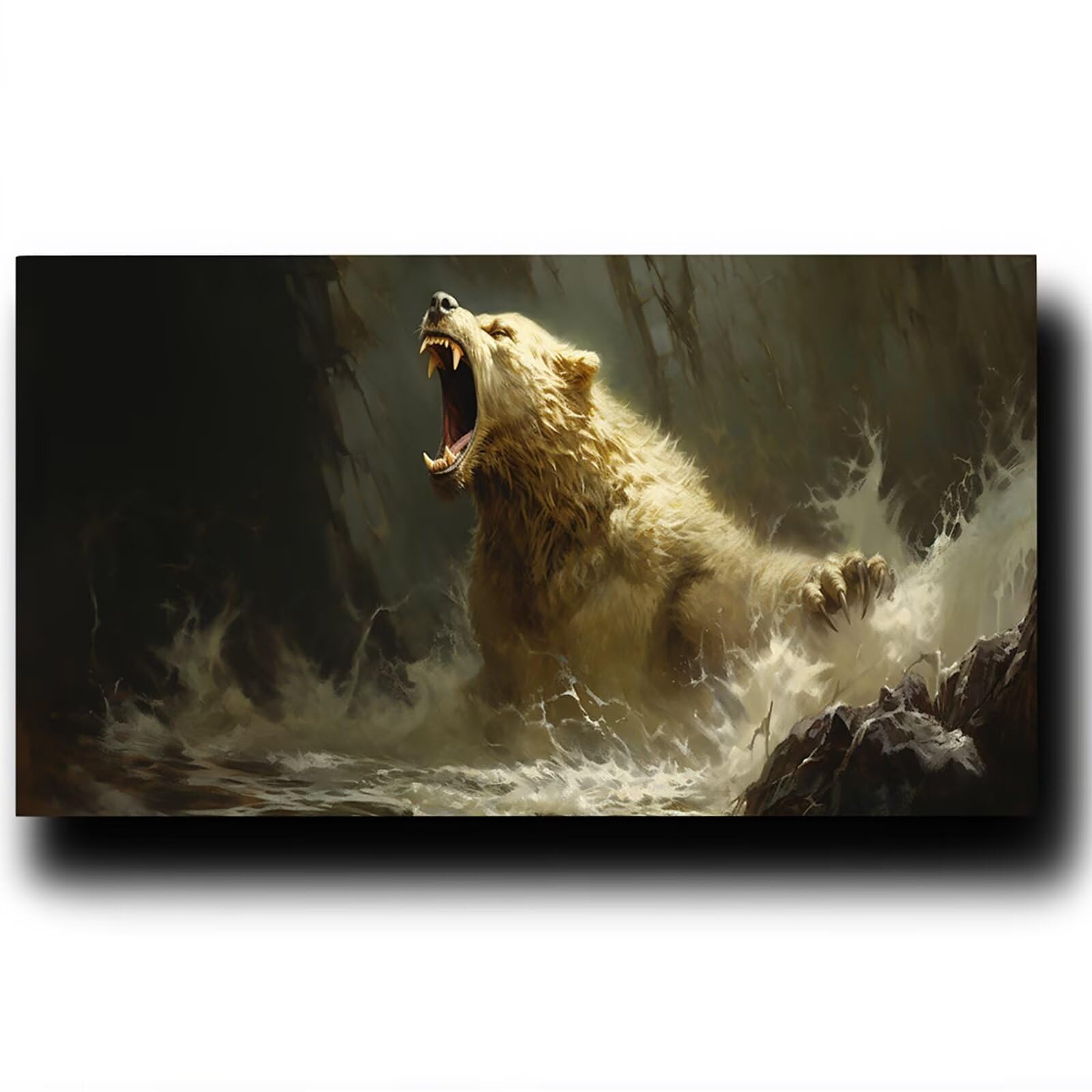 Pintar por Numeros Adultos Oso, Pintar por Numeros Niños Kit Manualidades Adultos Paisaje Cuadros para Pintar por Numeros Pintura Acrílico, Cuadros Decorativos Regalos Para Mujer 80X160cm 7w-W-3