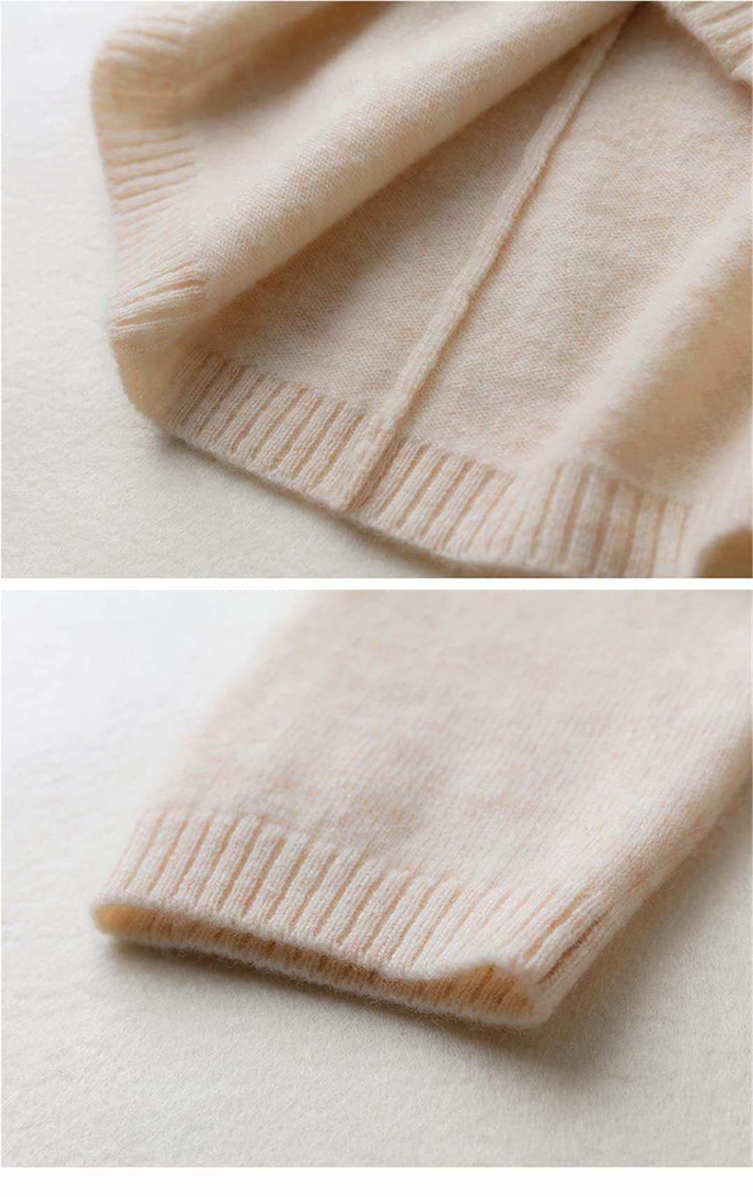 Disimlarl 100% cachemira de punto de otoño/invierno con cuello en V de talla grande suéter vestido largo de todo colocación