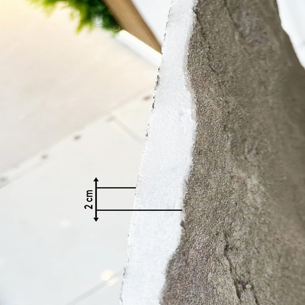 EPS 3D Wandpaneel Steinoptik – 50x120 cm – Leicht, DIY Montage, Wärme- & Schalldämmung – Innen Wandverkleidung für Wohnzimmer, Schlafzimmer & Gewerbe (PNL-207, 2 Stück)