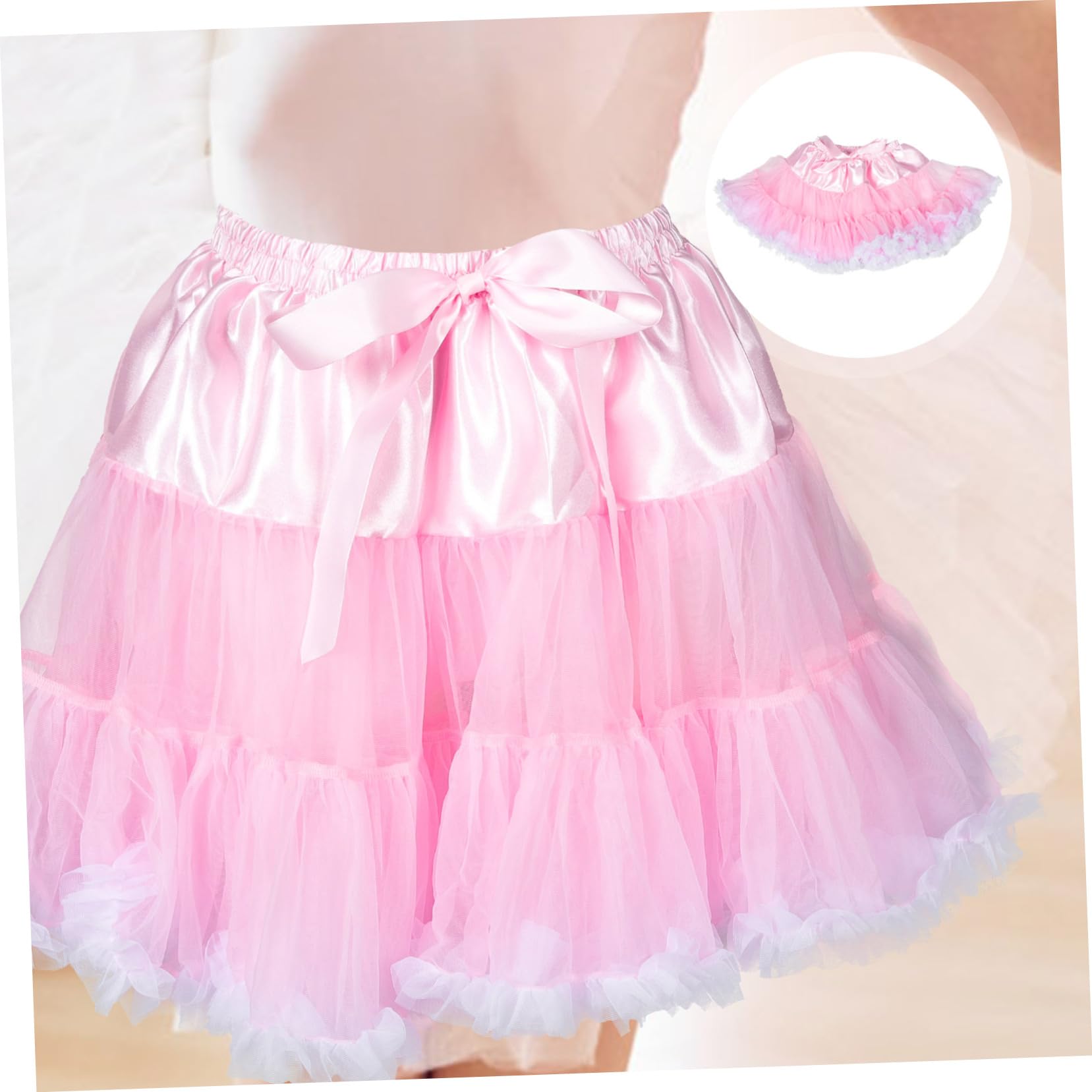 2 Pz gonna di tulle per bambini gonne a ruota gonna a campana skort da principessa rosa per ragazze tutù rosa gonne di tulle costume da bambino adulto le nuvole poliestere