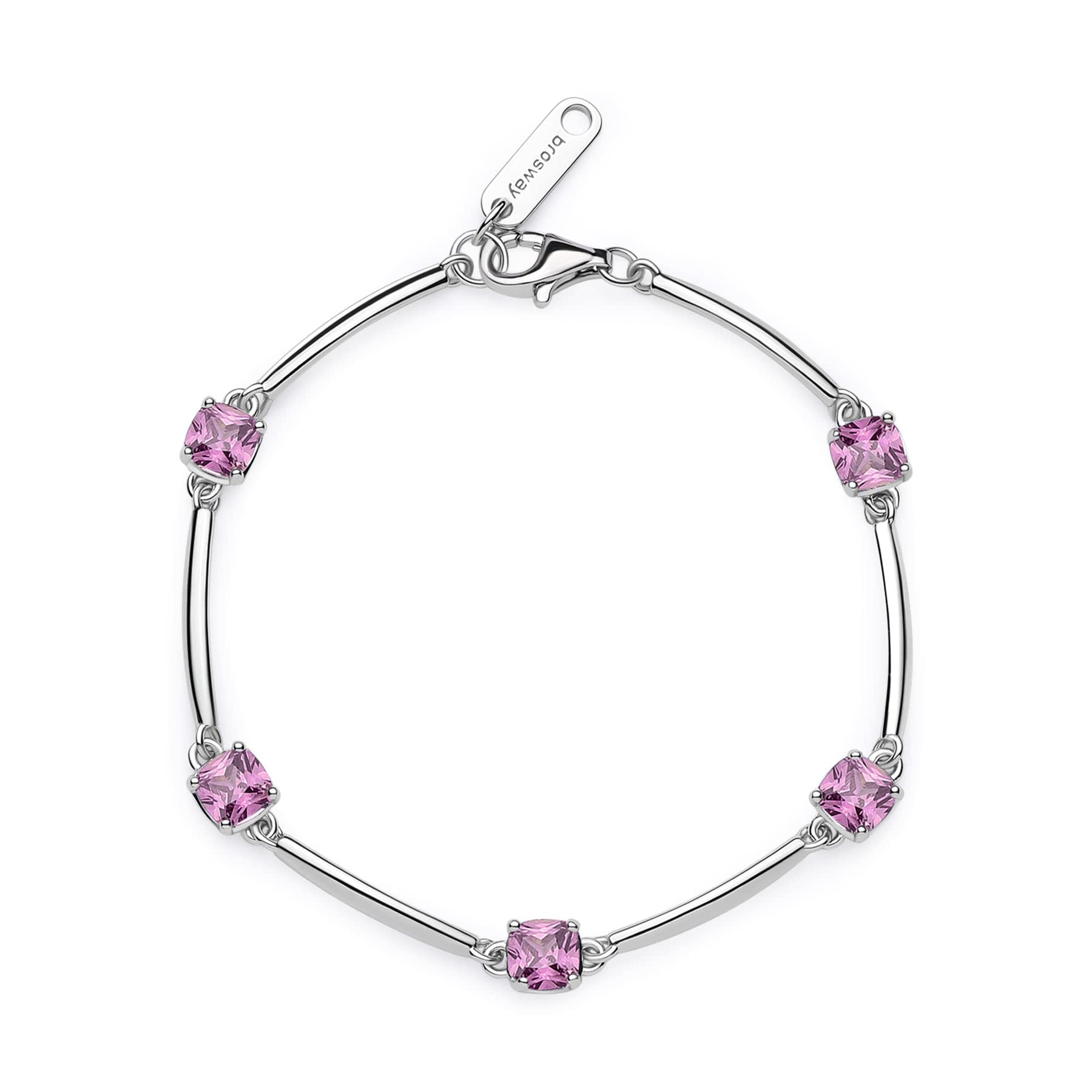 Brosway Bracciale Donna, Bracciale Rigido in Argento e Vibrant Pink | Collezione Fancy - FVP05