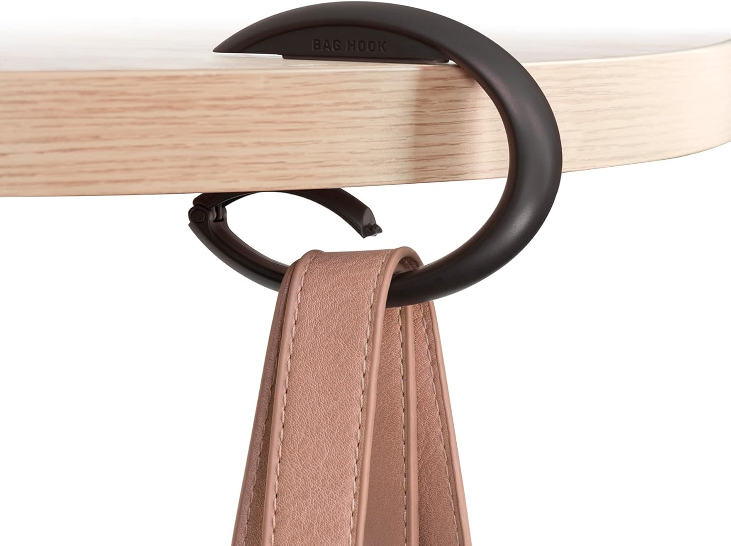 Bobino | Purse Hook | Bag Hook & Bag Holder For Table | Portable Purse Hanger | Purse Hook For Table & Purse Hook For Desk | Travel Luggage Hook | Purse Holder | Purse Accessories For Women | Charcoal - Image 3