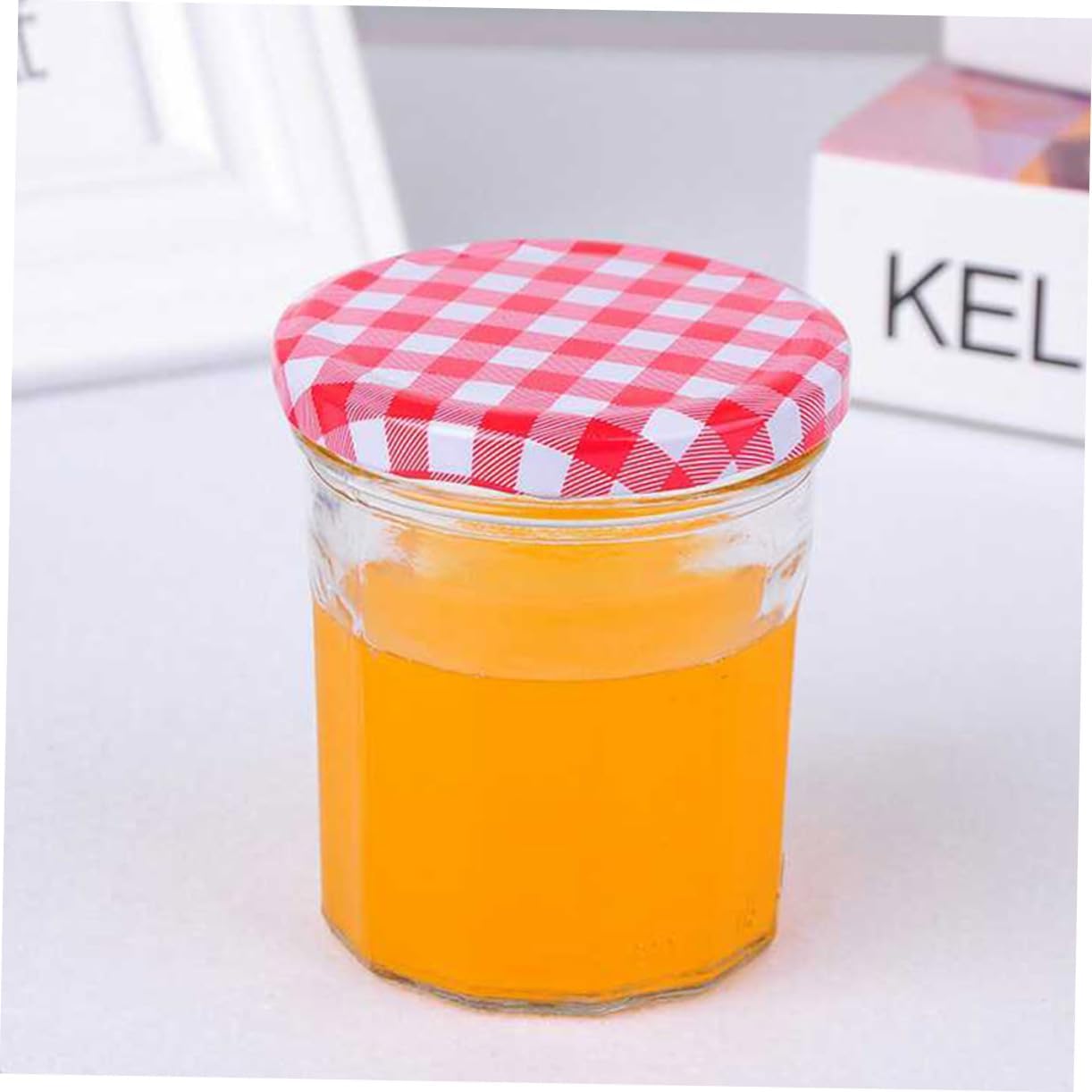 6pcs Transparent Glass Food Storage Jars Airtight Sealed Containers for Honey Sauces and Dry Foods Glass Canisters for Kitchen Organization