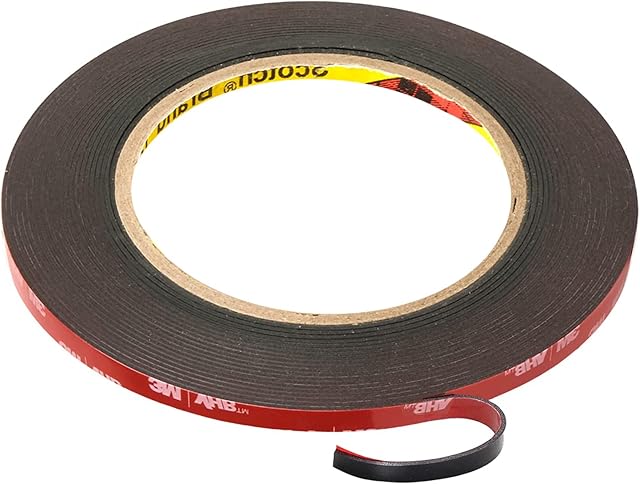 3M VHB Double Sided Tape Heavy Duty, Mounting Sticky Tapes Extra Strong Waterproof Automotive Foam Strips For Home and Office, 5m x 5mm