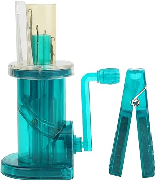 Caredy Weaver Knitting Tool ,DIY Hand Operated Knitting Mill Machine Mini Hand-Operated Weaver Knitting Knitting Machine Small Knitting Loom Spool Knitter Sweater Bracelet Weave Sewing Tool