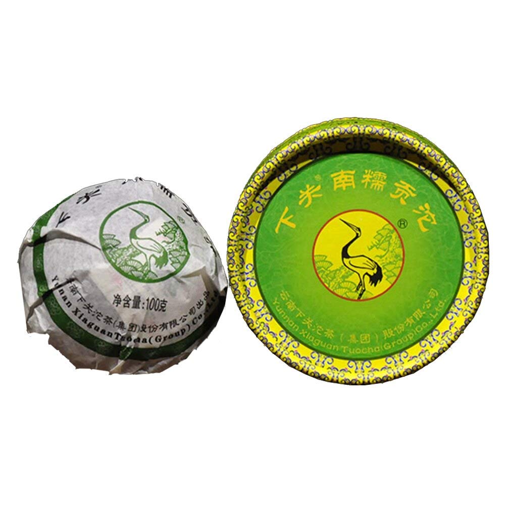 FullChea - 2011 Xiaguan Raw Pu-erh Tuocha - Pu Erh Tea Loose Leaf - Yunnan Sheng Puerh Box Tea from Nannuo Mountain - Aids Digestion (7.05oz/ 200g)