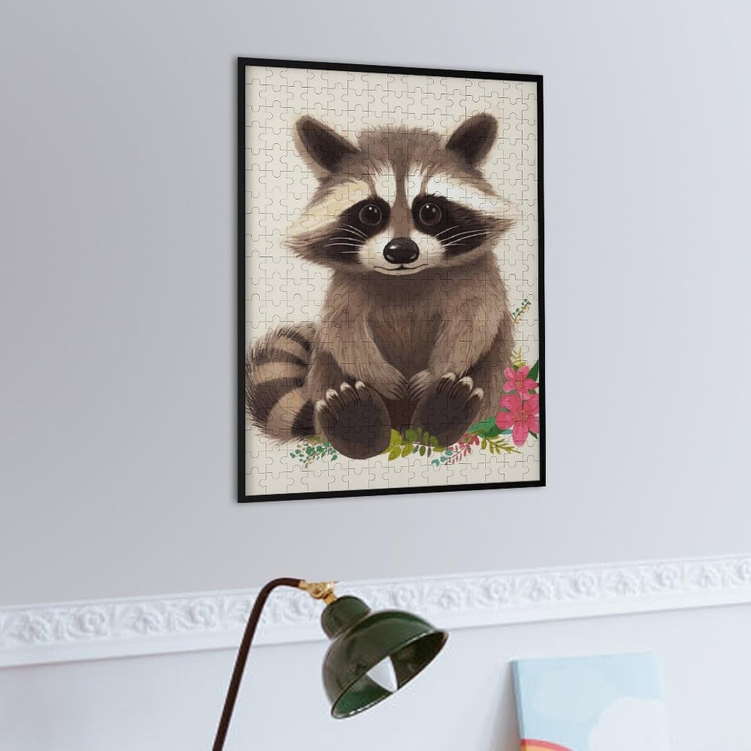 Raccoon Wooden Puzzle for Adults, Beginner Jigsaw Puzzles image 4