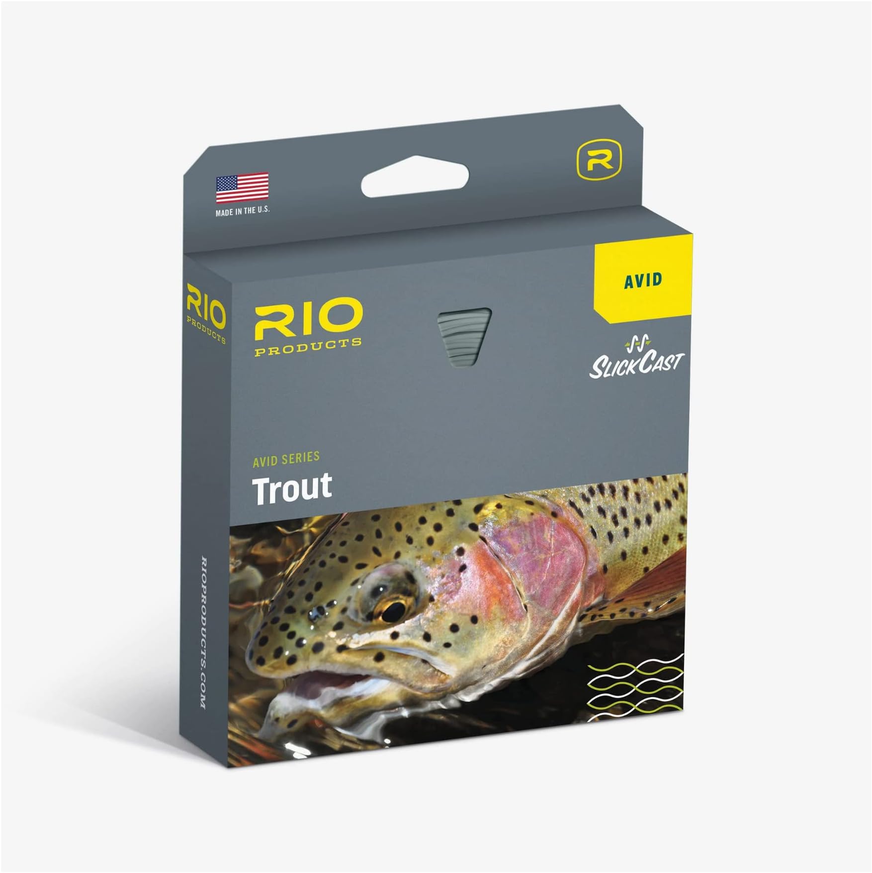 RIO Products Avid Series Trout Fly Line, Slickcast Freshwater Fly Fishing Line for Trout, Floating