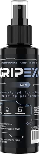 Spray de agarre de mano deportivo (4 onzas) aumenta el rendimiento, mejora el control y maximiza el agarre, para atletas tenis, fútbol, baile de