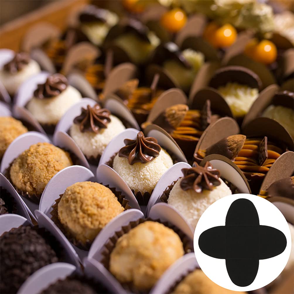 200 pirottini di carta kraft per cioccolatini, caramelle, cupcake, muffin, pirottini per torte, cupcake, matrimoni, compleanni, baby shower, feste, caffè bianco (colore: nero)