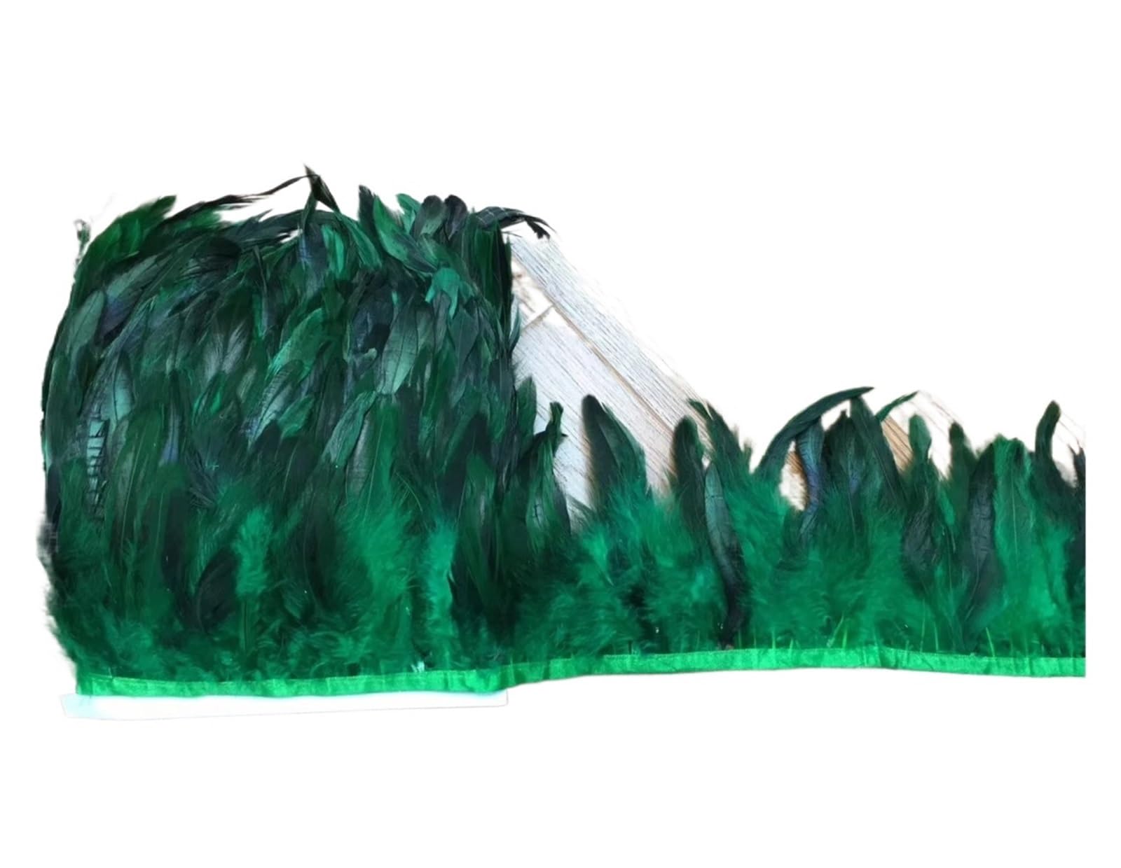 Piume di Finiture Piuma di coda gallo 10 metri finiture frangia 5-6 pollici for abiti accessori for costumi artigianali cappelli Per l'artigianato