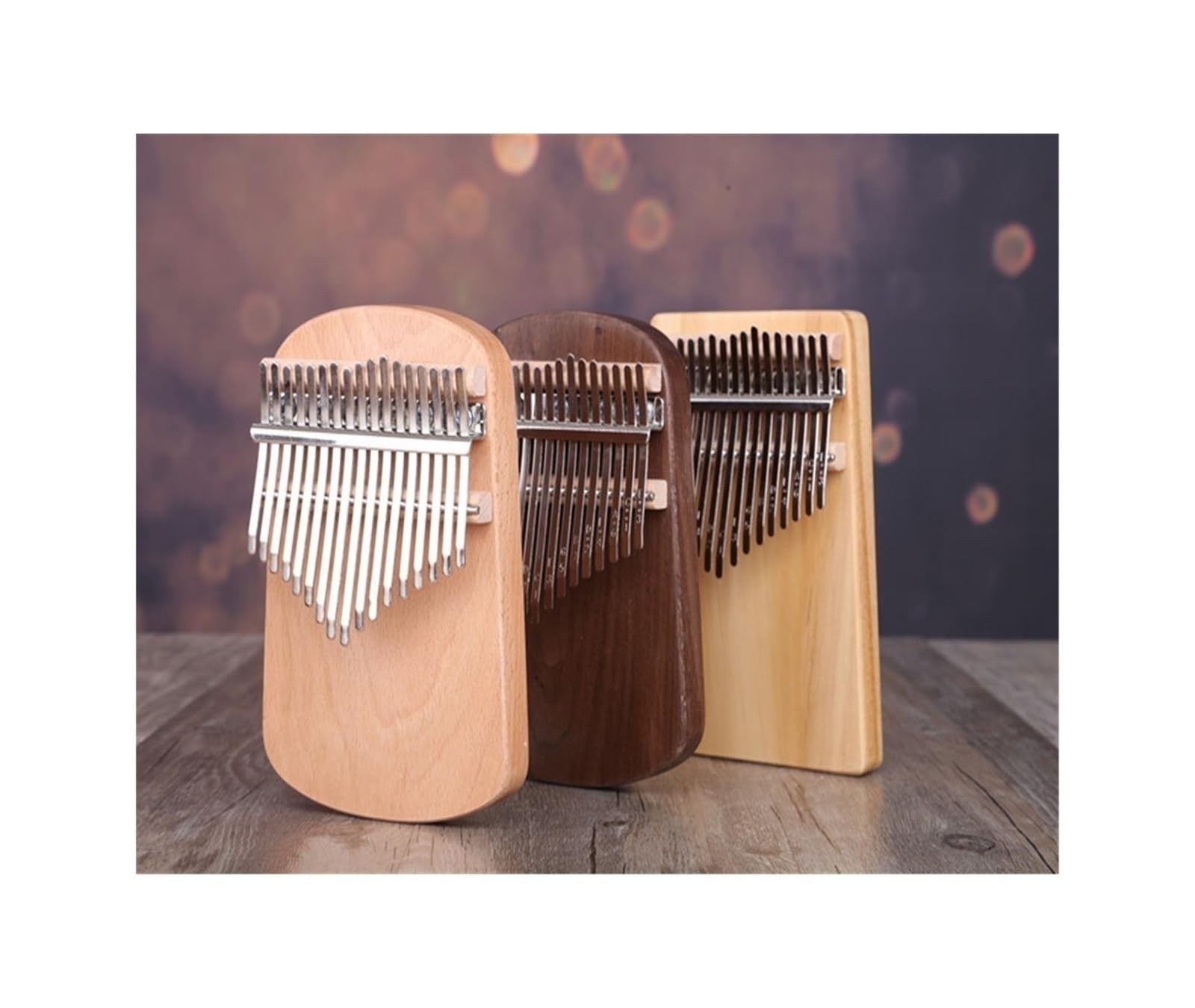 kalimba mini 17-tonowe pianino z litego drewna bukowego 17-tonowe pianino palcowe kalimba 17-tonowe pianino kciukowe kalimba