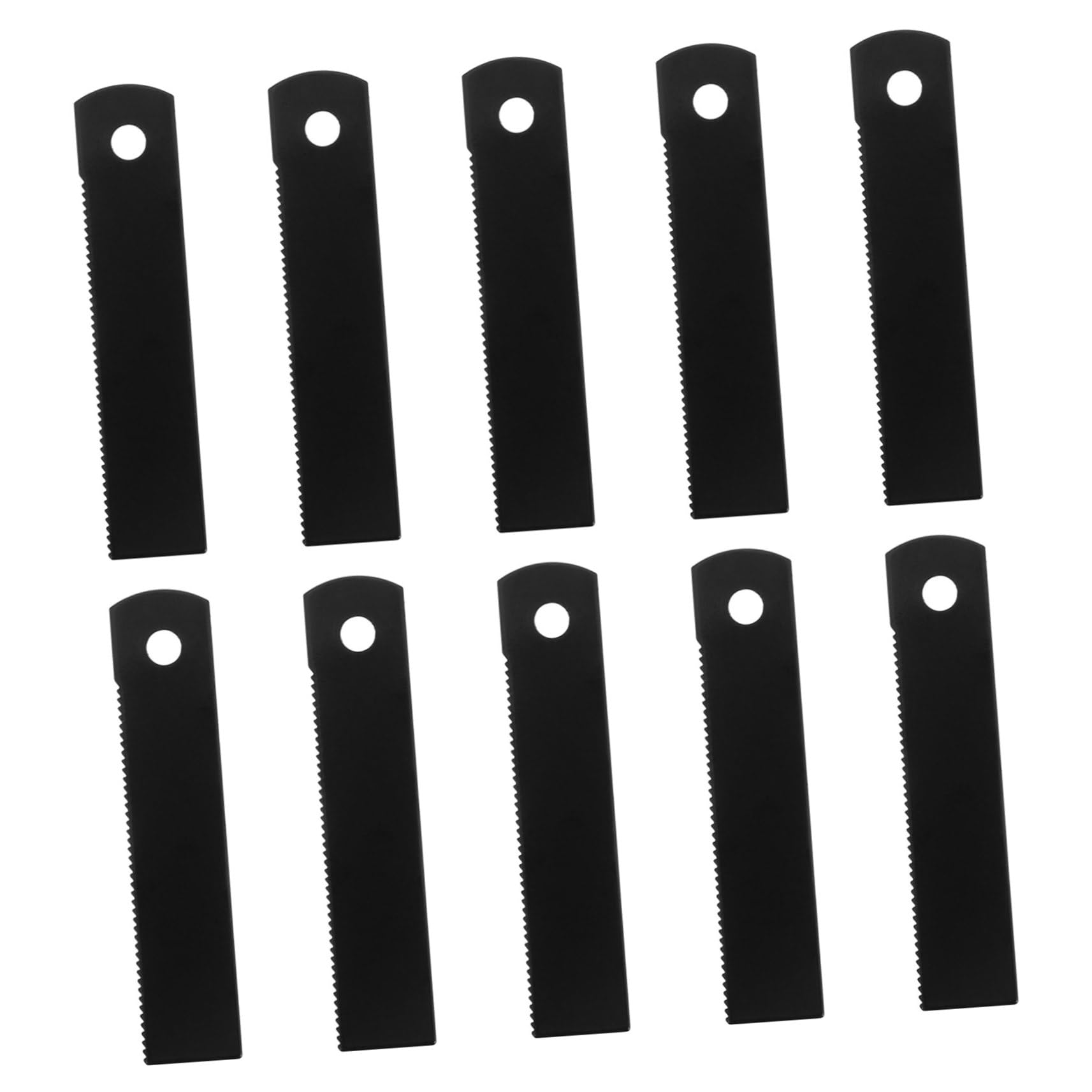 Abaodam 10pcs Serrated Fire Stick Steel Blade Flint Fire Tool for Emergency Camping Hiking