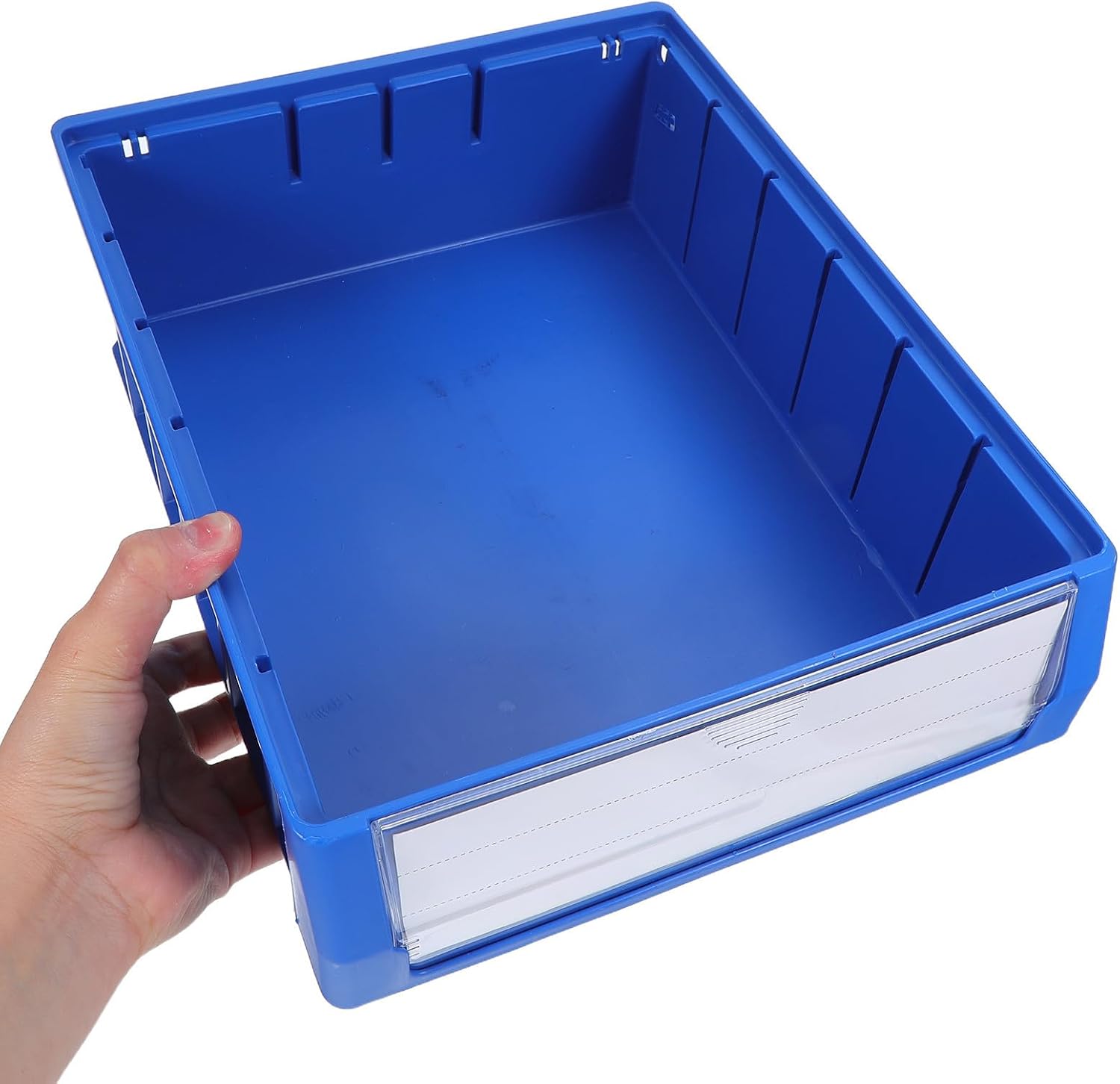 Ciieeo Portable Tool Storage Case Plastic Small Parts Organizer Box with Divided Grid Design, Space-saving for Screws and Hardware, for DIY and Desktop Use