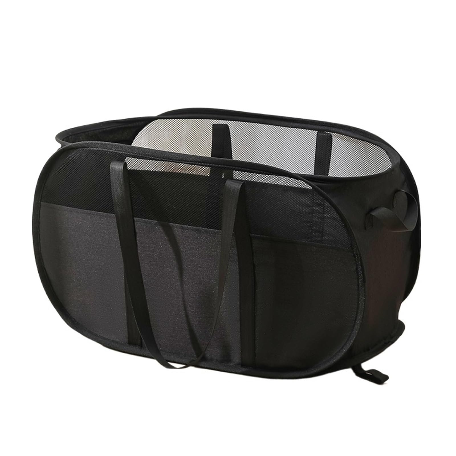 MRKU Folding Laundry Basket Household Storage Hamper Foldable Large Dirty Clothes with Carry Handles Bathroom Dirty