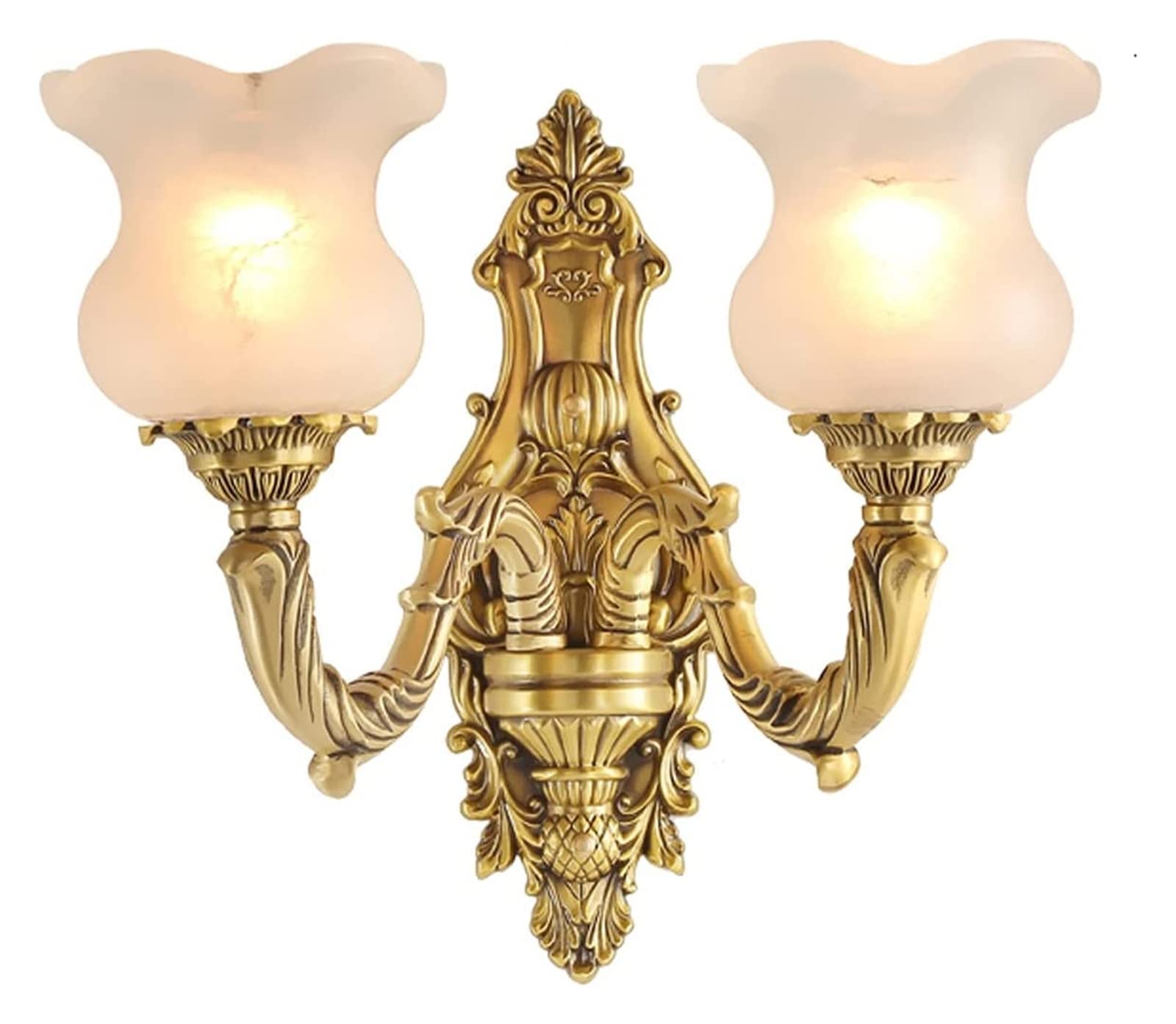 ZTCHSENZT Wall Lamp Light Style Copper Living Room Bedroom Bedside Lamp Retro Marble Corridor Aisle Lamp Wall Light,G