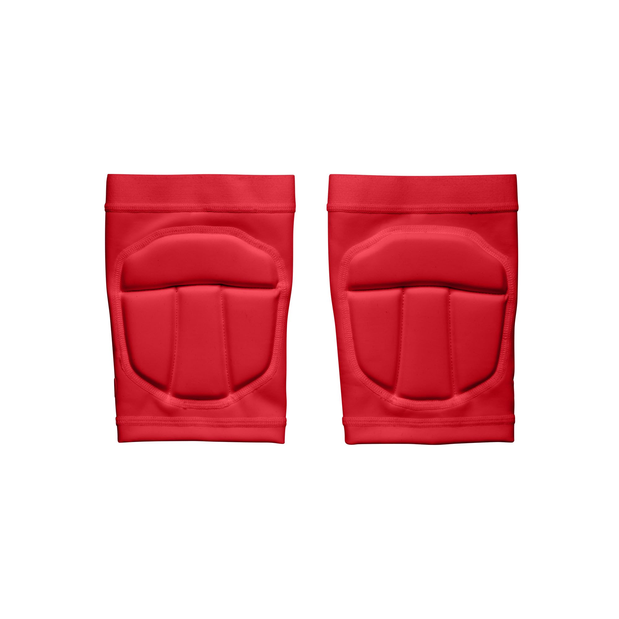 Wilson Helix - Rodilleras de voleibol, color rojo, tamaño mediano