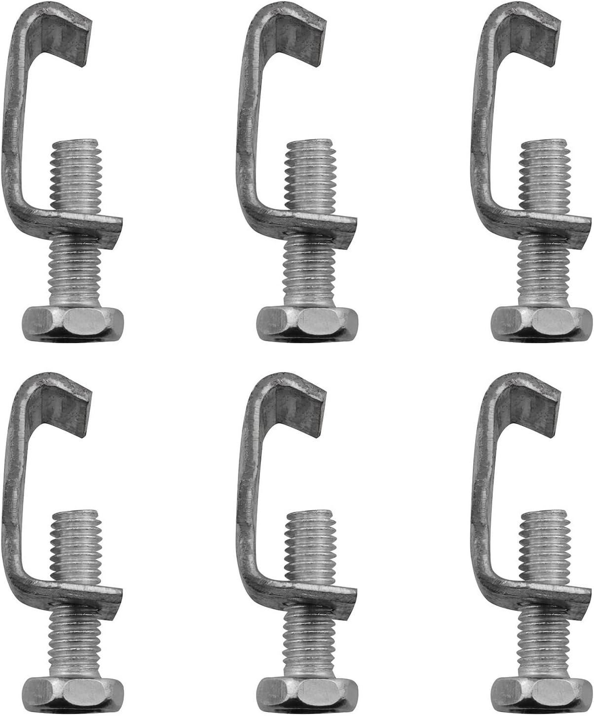 GClamp 6pcs Stainless Steel M8 Flange Clamp G Clamp Duct G