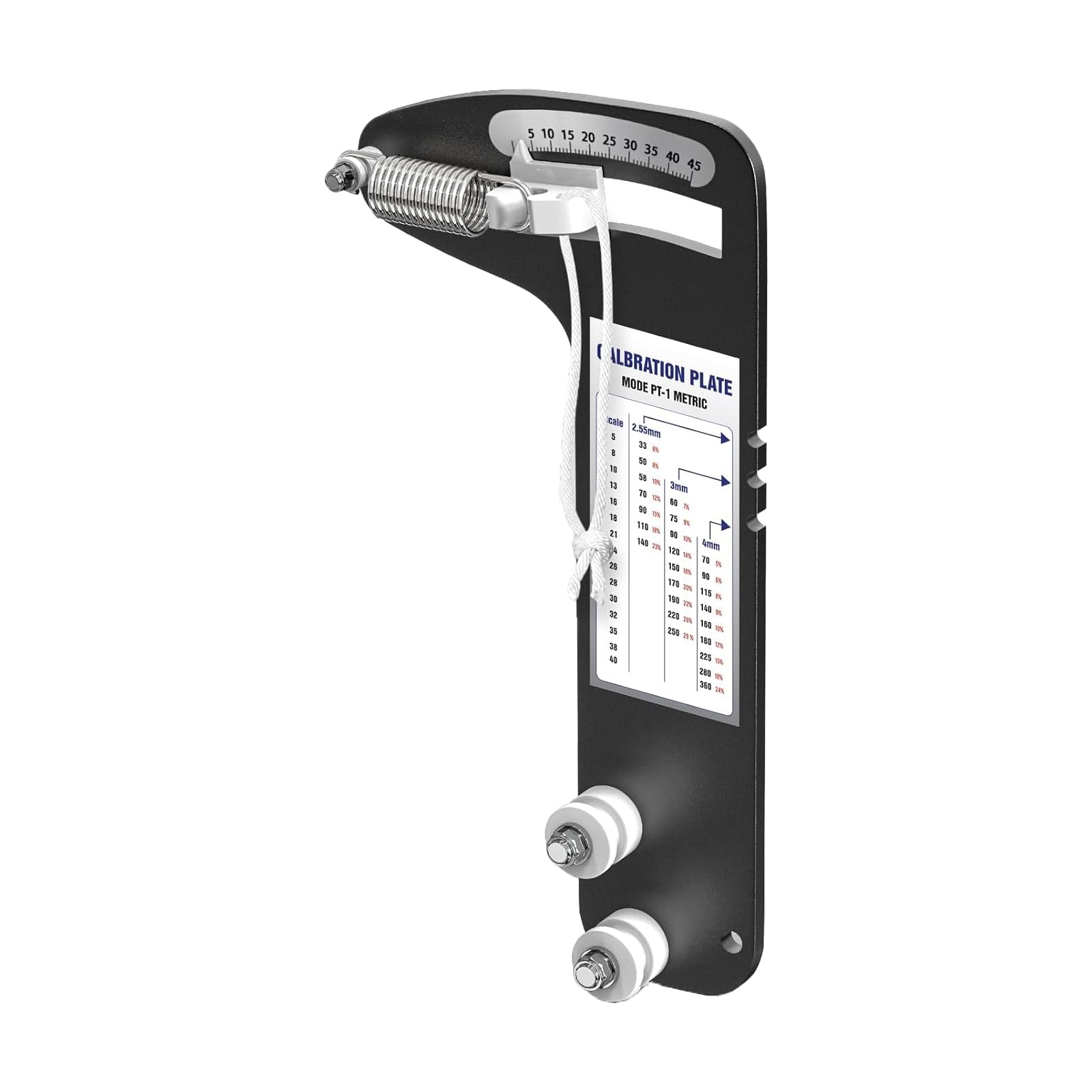 Segelboot Takelage Spannungsmesser, Drahtseil Spannungsmessgerät aus Aluminiumlegierung, Kabel Spannungsmesser für Takelage Werkzeug, Seilspannung Messgerät für Segel Zubehör, Schwarz
