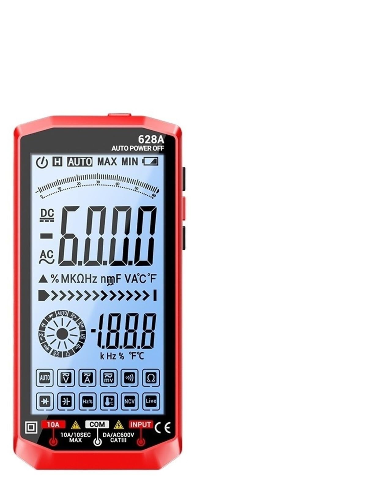 Professionelles digitales Multimeter, wiederaufladbar, 6000 Zählungen