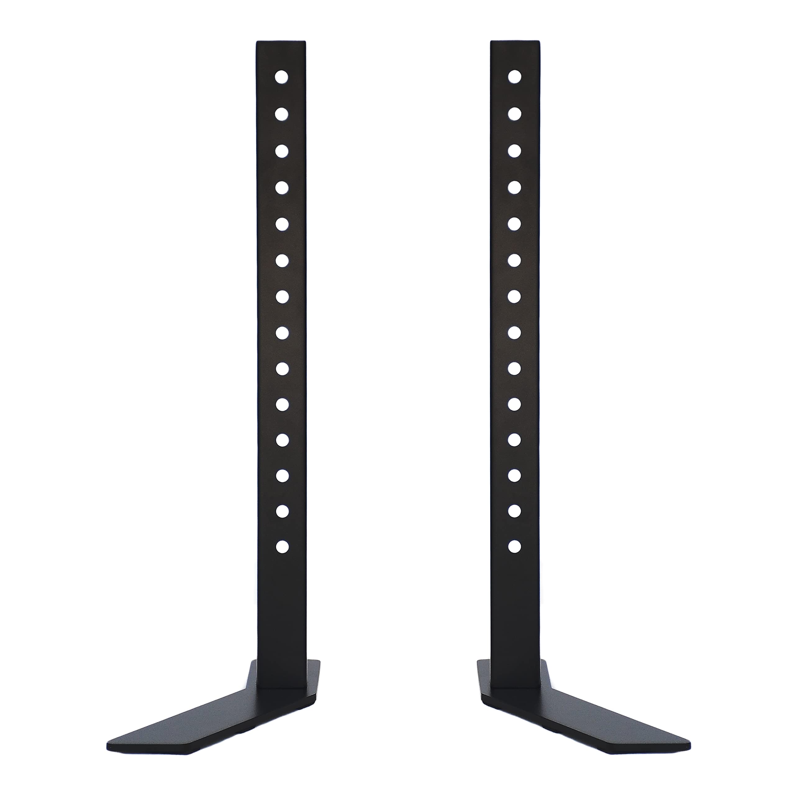 SAFWE® TVBS 4055 Universal Metal Tabletop TV Stand Base | Compatible with Most 32 to 55 Inch LCD LED Televisions | Unique Feet Design | 200 to 400 mm VESA Support | Holds up to 50 Kg (Black)