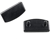 Vista 2 de 30 unids 2.244x0.315 in plástico listón tapas tapas titulares plástico conector muebles accesorios para sujetar asegurar listones de madera base