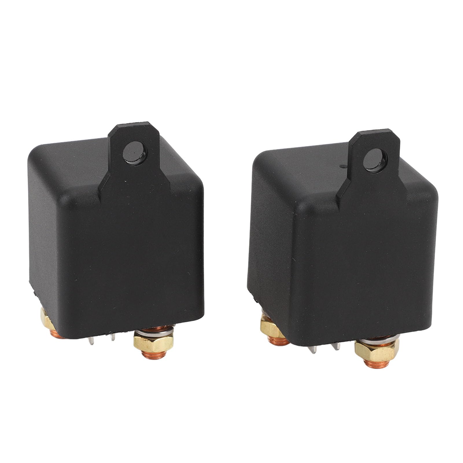 Drfeify Interruptor de relé de 5 Pines para Automóvil Relé de Carga Dividida de Metal ABS 12 V 24 V 250 A con Clavija de Desconexión de 0,1 S Pasador de Pie para Control de Potencia de Arranque y