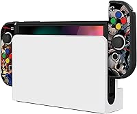 Vista 7 de PlayVital ZealProtect - Funda protectora suave para Nintendo Switch OLED, protector flexible Joycon Grip Cover para Nintendo Switch OLED