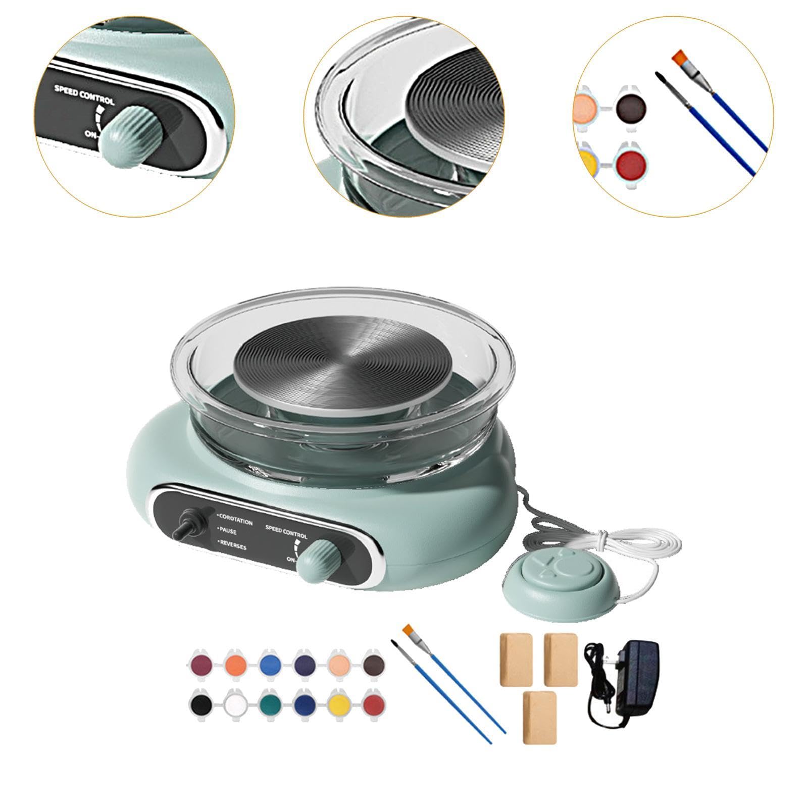 Amazon.co.jp: DeeRace 【2025新開発・ミニろくろキット】電動ろくろ